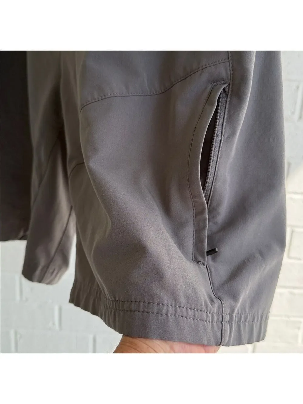 Gerry Men's Gray 4-Way Stretch, Elastic Waistband Lightweight Trail Short Sz XXL